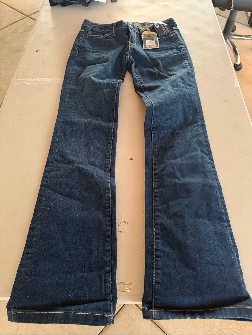 NWT Vintage 1908 Converse Bootcut Dark Blue Flare Jeans